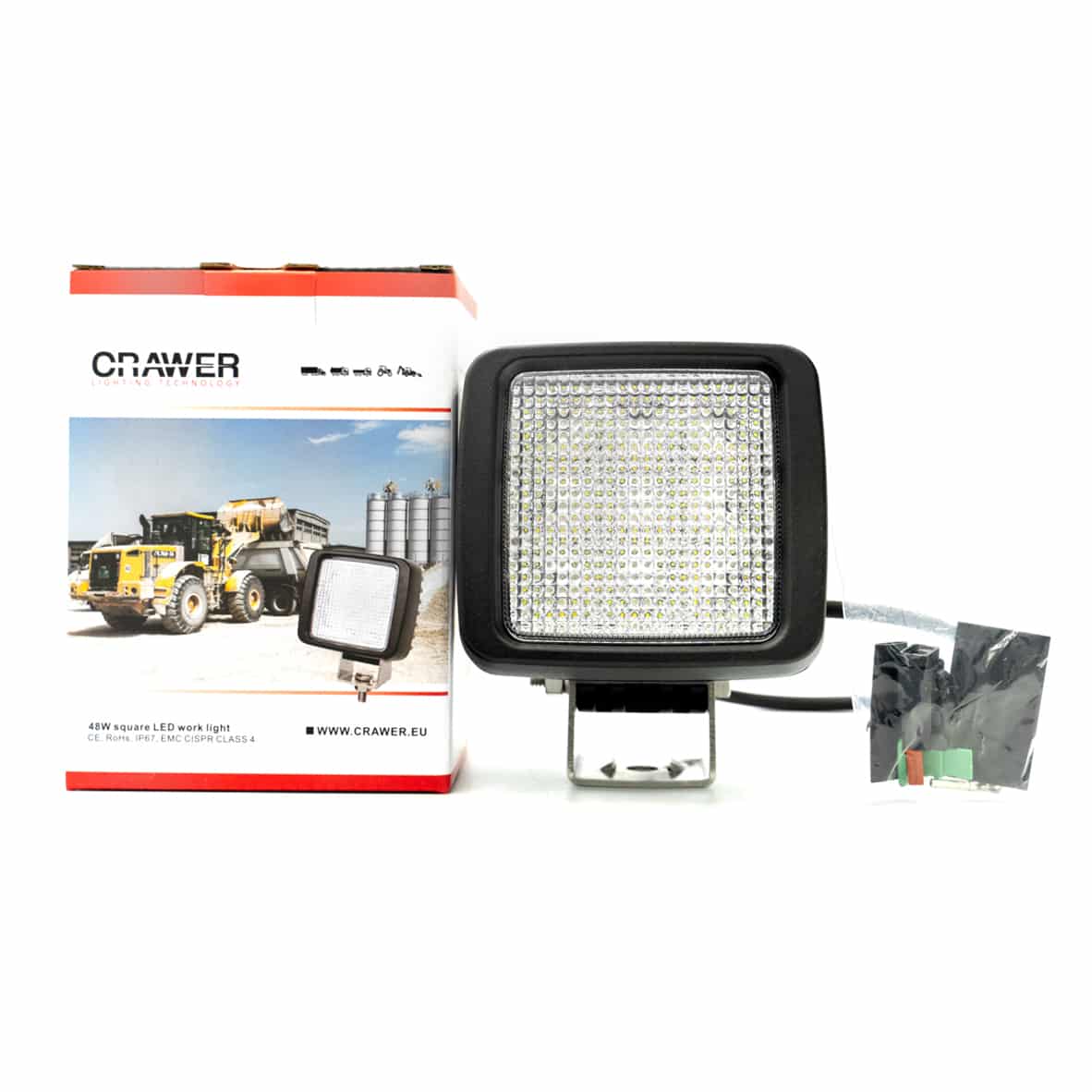 CRAWER LED Arbeitsscheinwerfer viereckig 45W Cree 